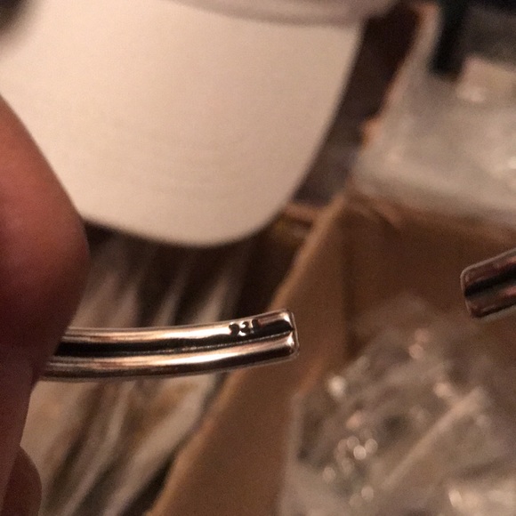 925 sterling silver knot cuff bracelet - Picture 5 of 6